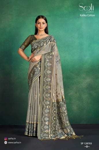 Kalika Cotton By Sarha Printed Designer Saree Suppliers In India